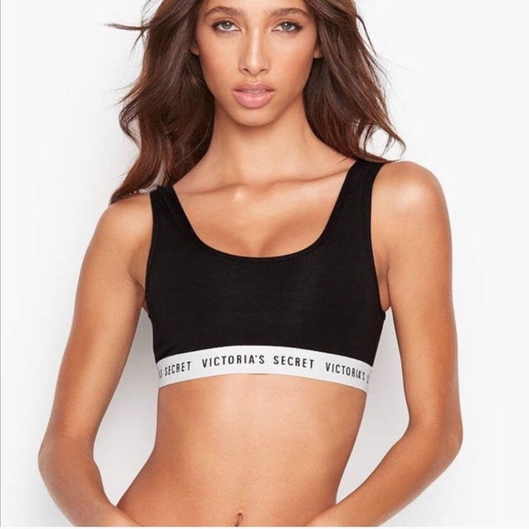 Victoria's Secret Other - Victoria’s Secret Black Cotton Lounge Bralette